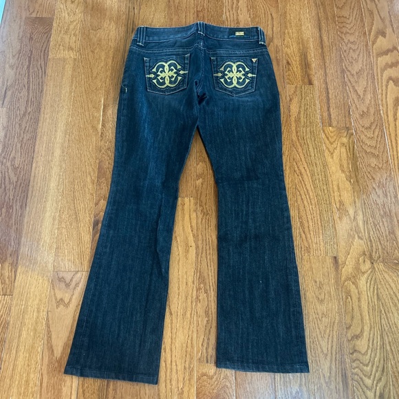 GUESS PREMIUM DAREDEVIL BOOTCUT GRAY JEANS IN SIZE 26 - Picture 6 of 10